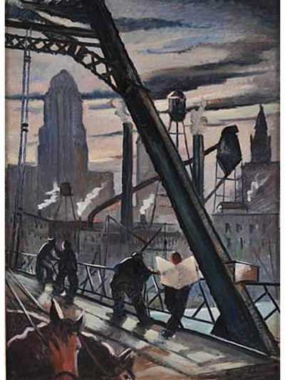 City Scene by George Luks — oil painting reproduction