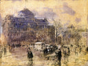 Cityscape by Childe Hassam — city oil painting wall art, Impressionism