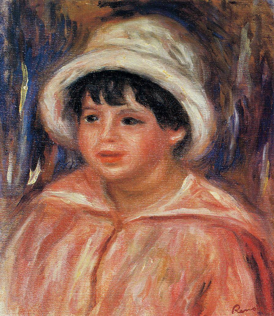 Claude Renoir by Pierre-Auguste Renoir — hand-painted portrait oil painting reproduction on canvas
