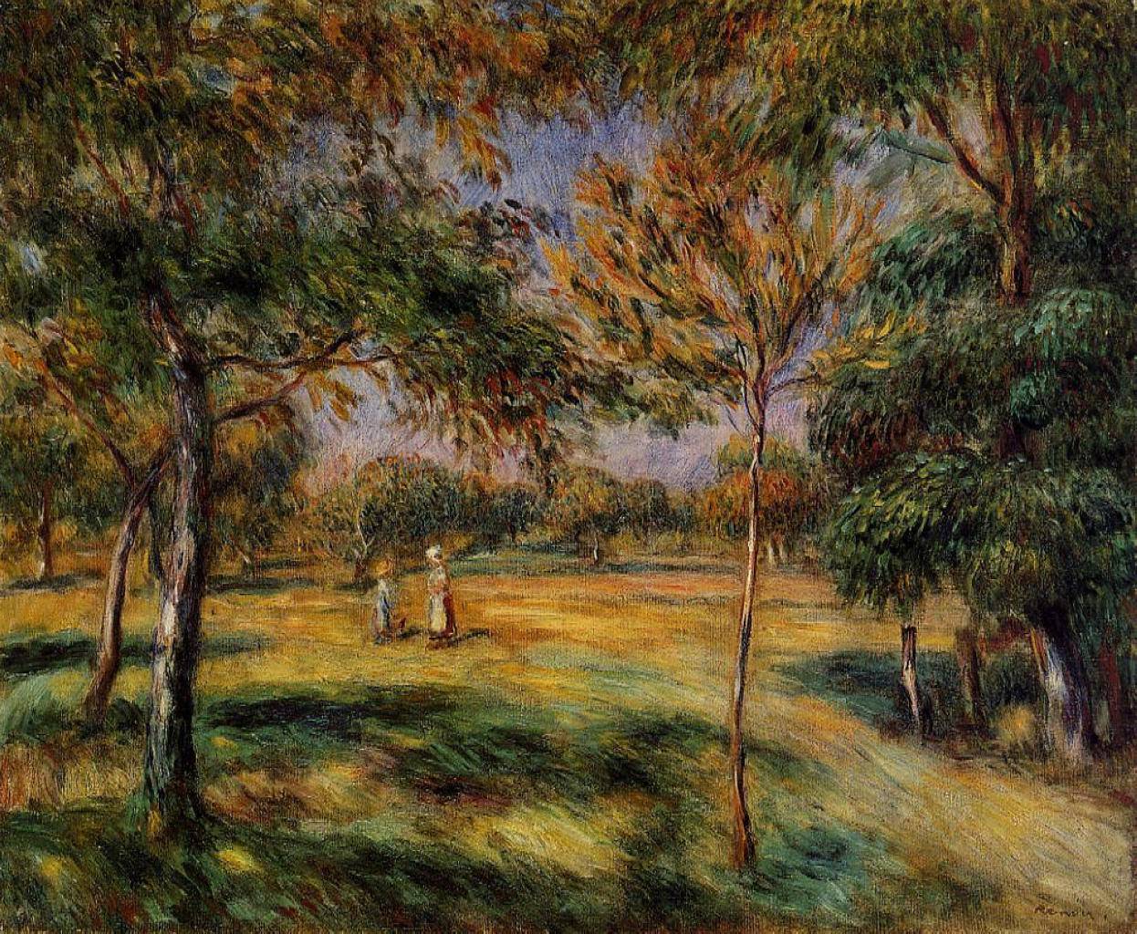 Clearing - Pierre-Auguste Renoir