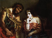 Cleopatra and the Peasant by Eugene Delacroix — hand-painted cultural oil painting reproduction on canvas