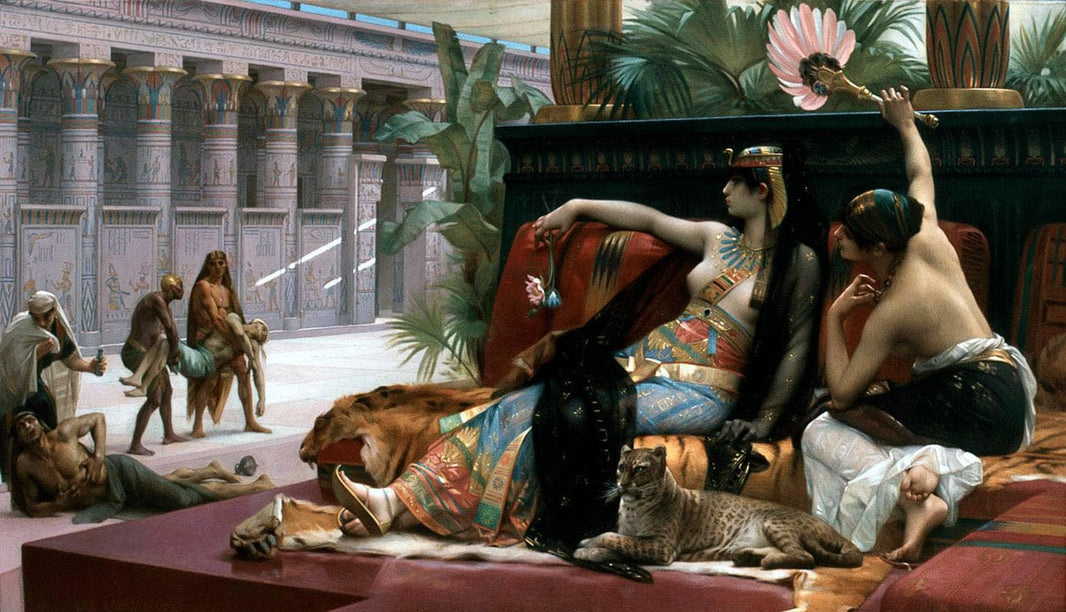 Cleopatra Testing Poisons on Those Condemned to Death by Alexandre Cabanel — hand-painted cultural oil painting reproduction on canvas