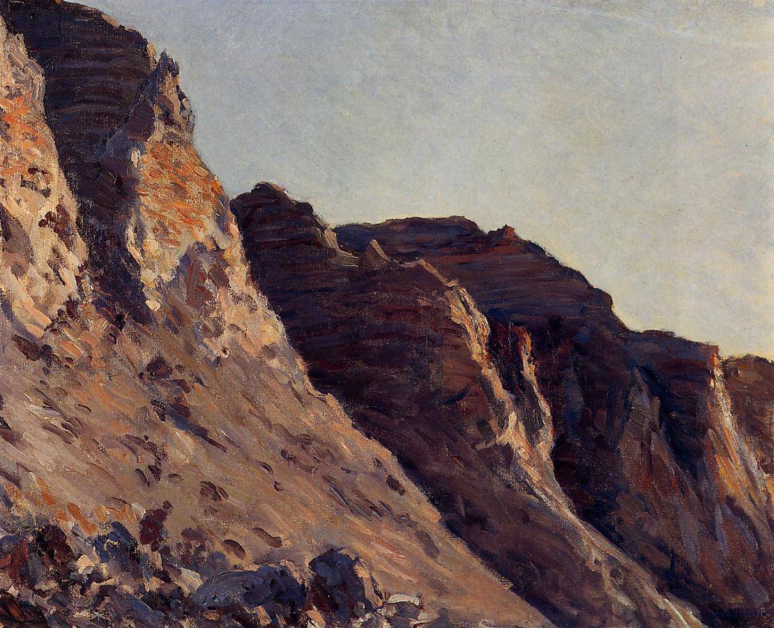 Cliff at Villers sur Me - Gustave Caillebotte