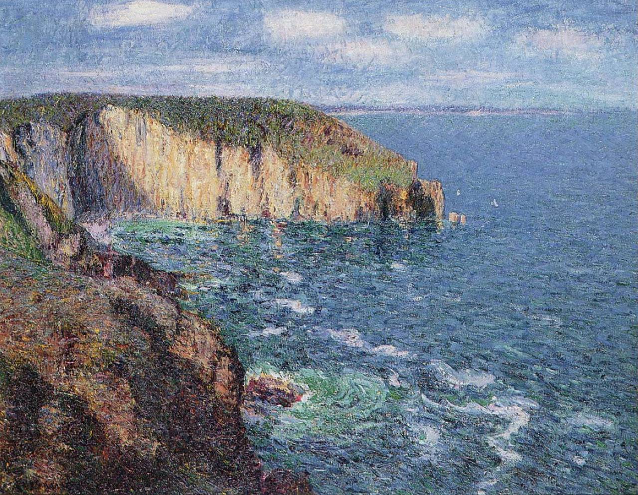 Cliffs at Cape Frehel - Gustave Loiseau