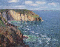 Cliffs at Cape Frehel by Gustave Loiseau — hand-painted landscape oil painting reproduction on canvas