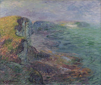 Cliffs at Yport by Gustave Loiseau — hand-painted impressionism oil painting reproduction on canvas