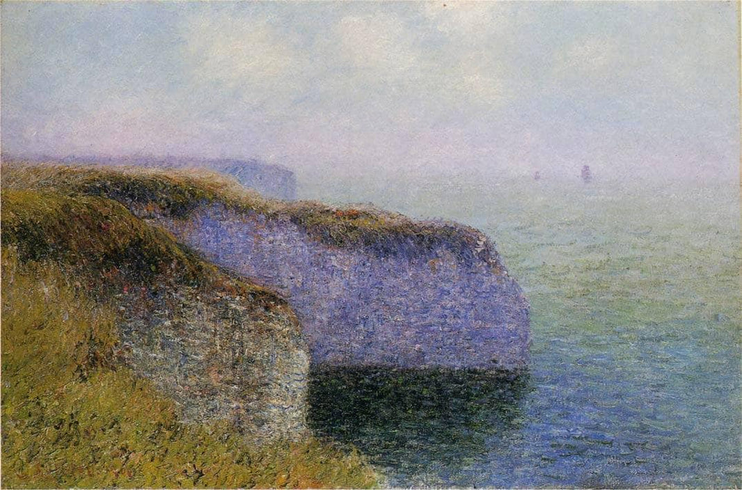 Cliffs of Etretat by Gustave Loiseau — hand-painted landscape oil painting reproduction on canvas