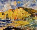 Cliffs by Pierre-Auguste Renoir — hand-painted landscape oil painting reproduction on canvas