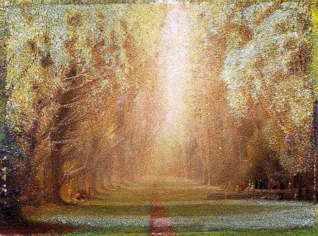 Clifton Grove, Clifton Hall, Nottingham by Arthur Lowe — hand-painted botanical oil painting reproduction on canvas