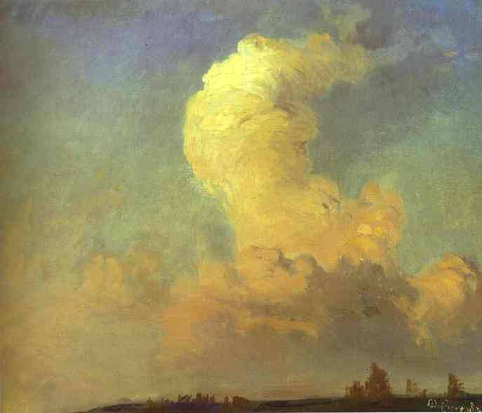 Cloud by Fyodor Vasilyev — hand-painted landscape oil painting reproduction on canvas