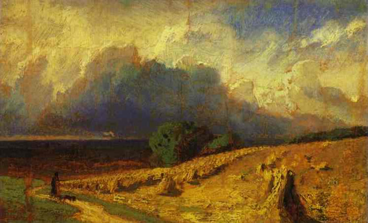 Cloud. Study by Fyodor Vasilyev — hand-painted eco oil painting reproduction on canvas
