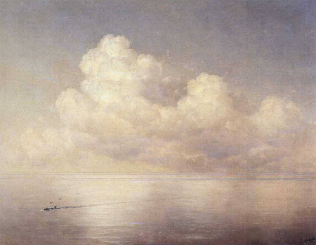 Clouds above a sea calm - Ivan Aivazovsky