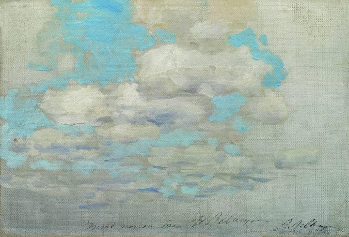 Clouds by Isaac Levitan — hand-painted geometric oil painting reproduction on canvas