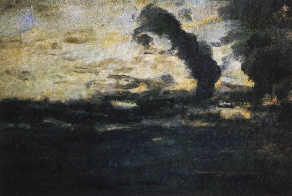 Cloudy sky. Twilight. - Isaac Levitan