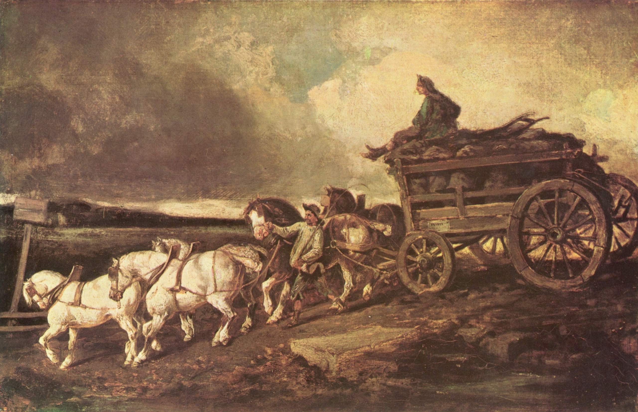 Coal cars - Théodore Géricault