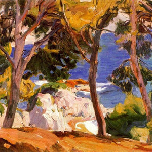 Coast at Santa Cristina by Joaquín Sorolla — Oil Painting Reproduction