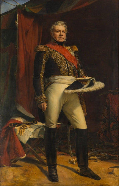 Nicolas-joseph Maison, Maréchal de France en 1829 in study