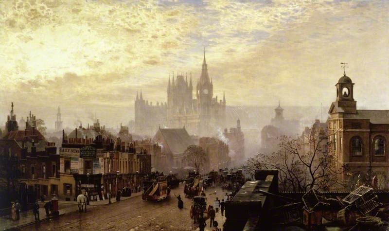 From Pentonville Road Looking West, London, Evening - John O'Connor