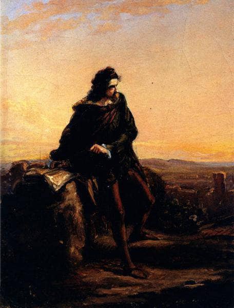 Cola di Rienzi who contemplates the ruins from the heights of Rome