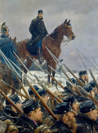 Colonel Max Müller at Lake Sankelmark on February 6, 1864 by Otto Bache — hand-painted cultural oil painting reproduction on canvas