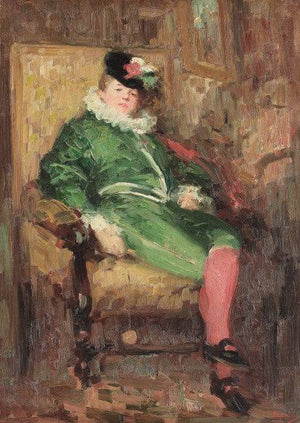 Columbine in Green - Nicolae Grigorescu