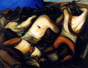 Combat by Jose Clemente Orozco — landscapes oil painting wall art, Expressionism