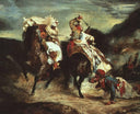 Combat Between the Giaour and the Pasha by Eugene Delacroix — hand-painted animal oil painting reproduction on canvas