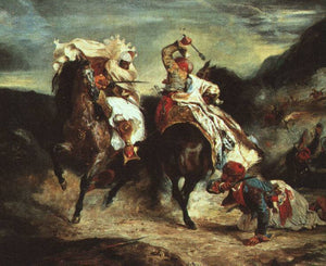 Combat Between the Giaour and the Pasha - Eugene Delacroix