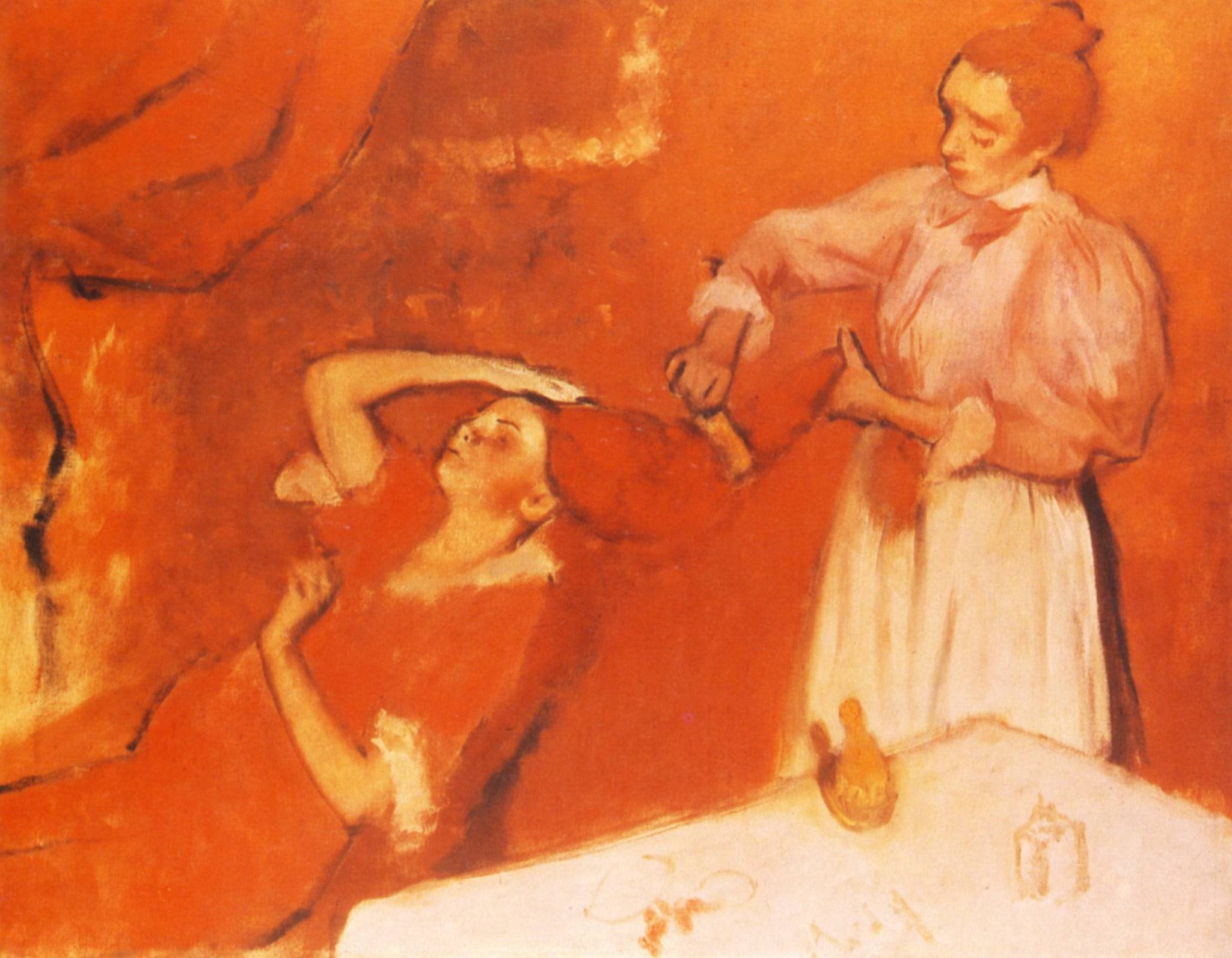 Combing the Hair - Edgar Degas