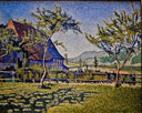 Comblat Castle, The Pre by Paul Signac — rural oil painting wall art, Pointillism