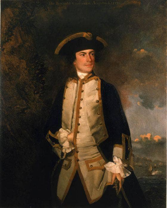 Commodore the Honourable Augustus Keppel by Joshua Reynolds — hand-painted portrait oil painting reproduction on canvas