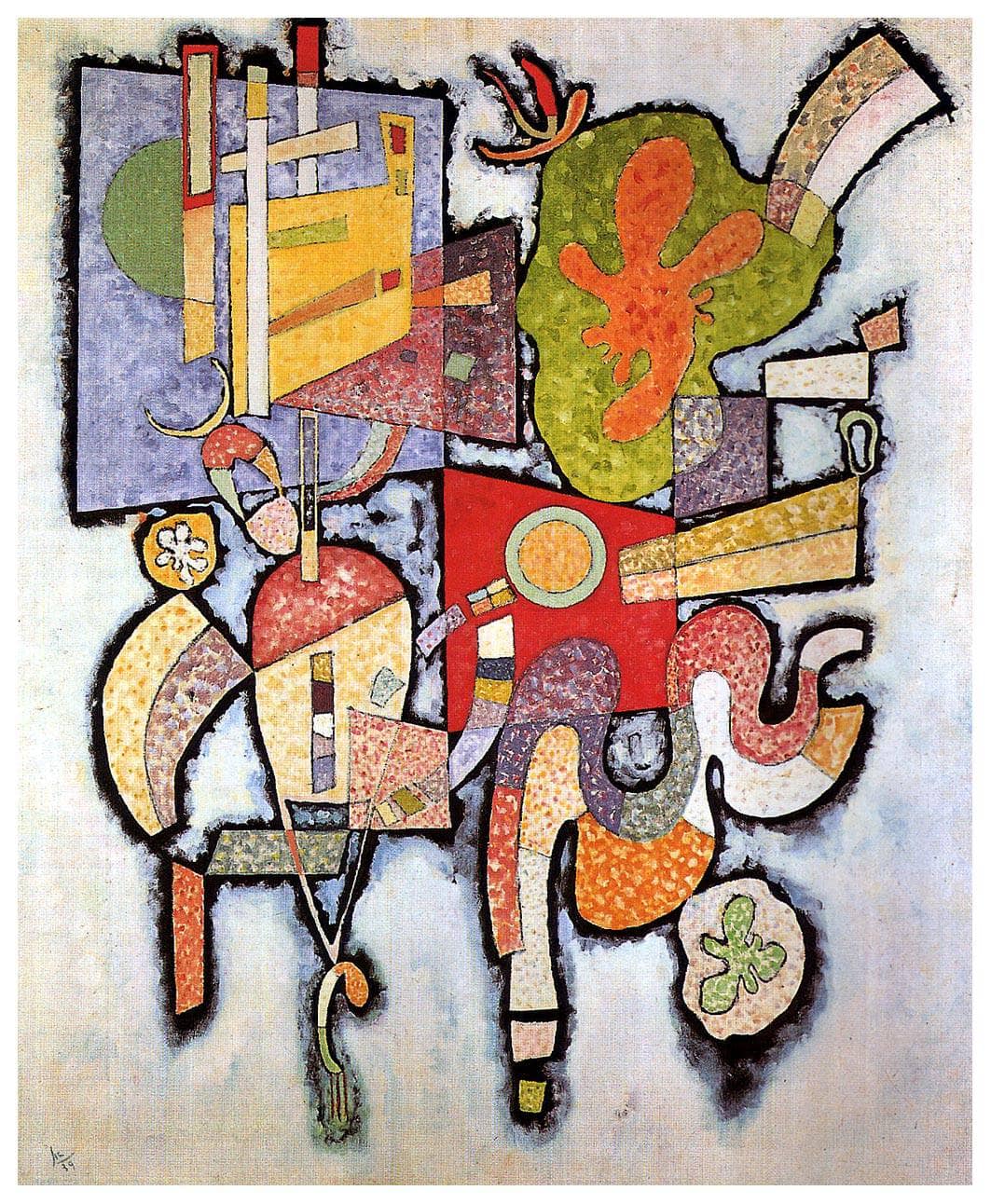 Complex Simple by Wassily Kandinsky — hand-painted abstract oil painting reproduction on canvas