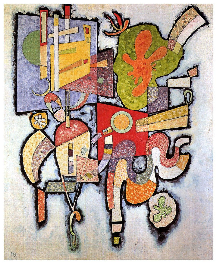 Complex Simple by Wassily Kandinsky — hand-painted abstract oil painting reproduction on canvas