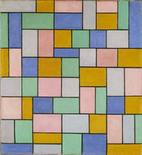 Composition in dissonances by Theo van Doesburg — hand-painted abstract oil painting reproduction on canvas