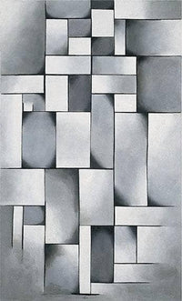Composition in gray (Rag Time) by Theo van Doesburg — hand-painted abstract oil painting reproduction on canvas
