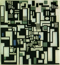 Composition IX, opus 18, 1917 by Theo van Doesburg — hand-painted abstract oil painting reproduction on canvas