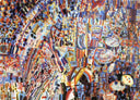 Composition by Pavel Filonov — textures oil painting wall art