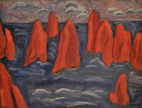 Composition by Sirak Skitnik — hand-painted abstract oil painting reproduction on canvas