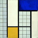Composition with half values by Theo van Doesburg — hand-painted abstract oil painting reproduction on canvas
