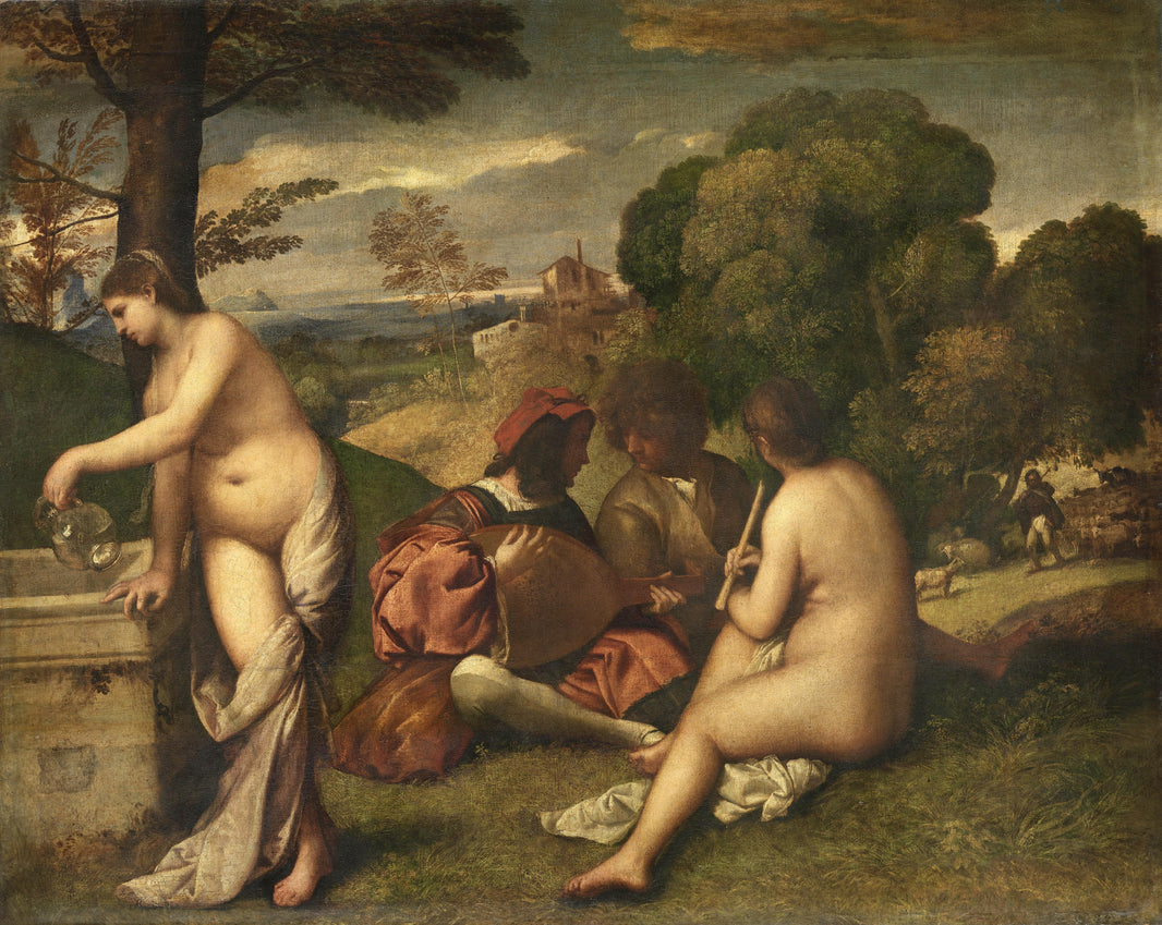 Concert Champetre by Titian — hand-painted cultural oil painting reproduction on canvas