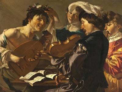 Concert in modern living room