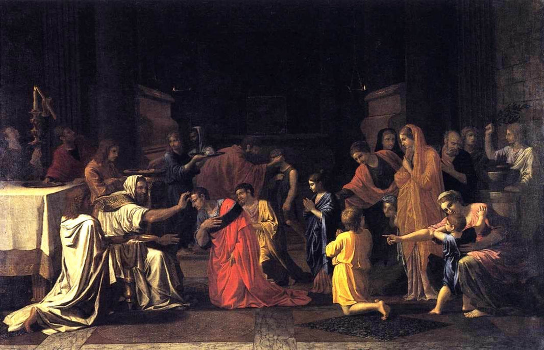 Confirmation by Nicolas Poussin — hand-painted portrait oil painting reproduction on canvas