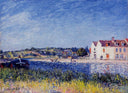 Confluence of the Seine and the Loing by Alfred Sisley — hand-painted architectural oil painting reproduction on canvas