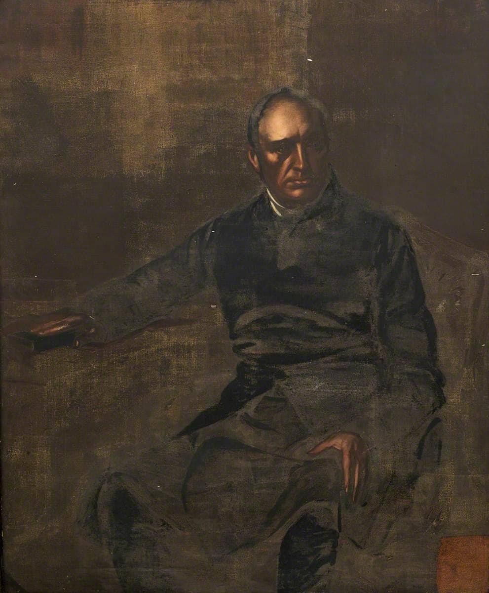 Connop Thirlwall, Bishop of St David's by Frank Holl — hand-painted portrait oil painting reproduction on canvas