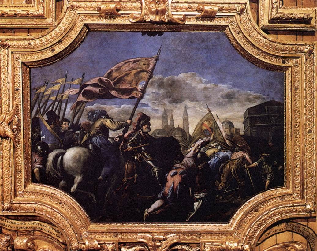 Conquest of Padua by Palma il Giovane — hand-painted cultural oil painting reproduction on canvas