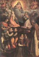 Consecration to the Virgin by Lavinia Fontana — group oil painting wall art, Mannerism Late Renaissance