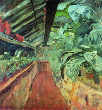 Conservatory by Isaac Levitan — hand-painted botanical oil painting reproduction on canvas