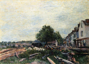 Construction Site at Saint Mammes - Alfred Sisley