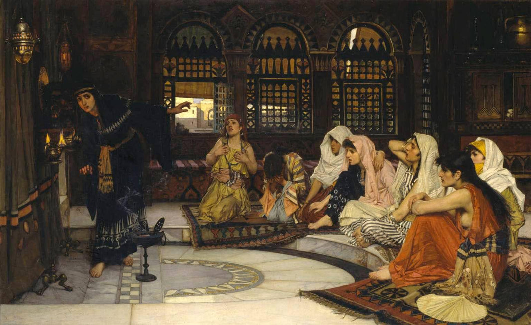Consulting the Oracle by John William Waterhouse — hand-painted cultural oil painting reproduction on canvas