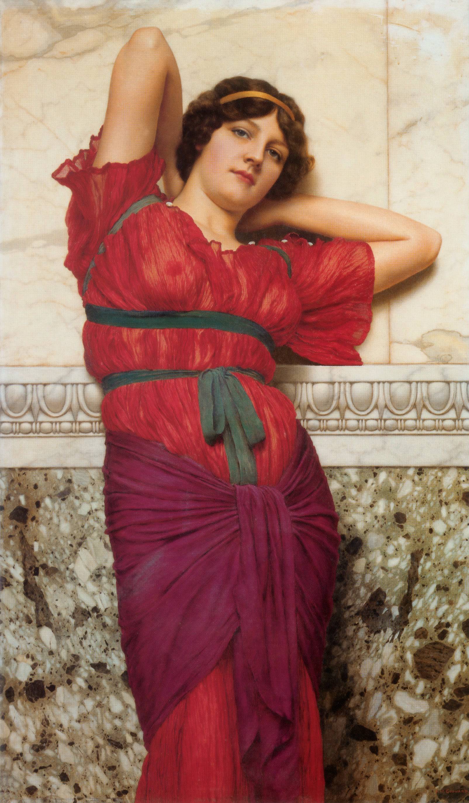 Contemplation - John William Godward